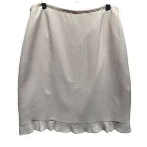 Talbots Petite 100% Silk Soft Pink Women Skirt Ruffle Coquette‎ Old Money 12